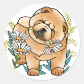 DAISEE MAE chow puppy stickers (Voorkant)