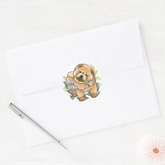 DAISEE MAE chow puppy stickers (Envelop)