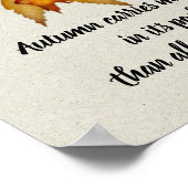 Daises & Fall Leaves - Autumn Season Quote Poster (Hoek)
