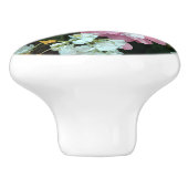 Daisey in roze keramische knop (Zijkant)