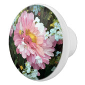 Daisey in roze keramische knop (Rechts)