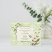  Daisies 70th-79th Elegant Birthday Party Kaart (Staand voorkant)