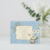 Daisies 70th-79th Elegant Birthday Party Kaart (Staand voorkant)