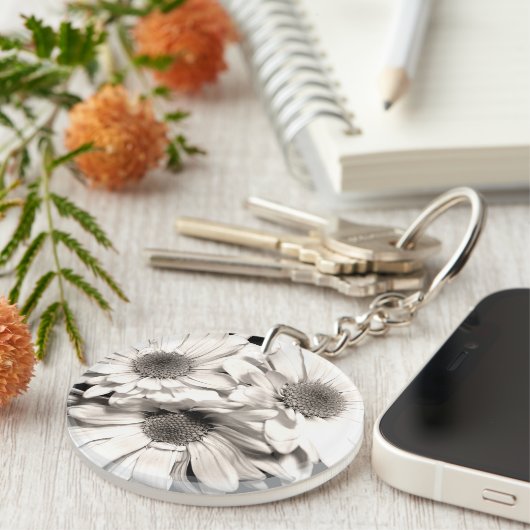 Daisies AcrylSleutelhanger Sleutelhanger (Voorkant Rechts)