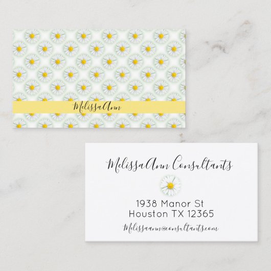 Daisies Afsprakenkaartje (Voorkant / Achterkant)