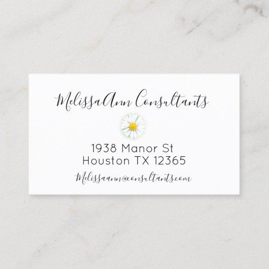 Daisies Afsprakenkaartje (Achterkant)