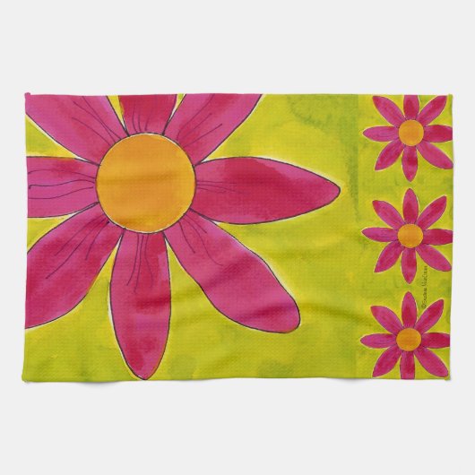 Daisies - American MoJo Kitchen Towel Theedoek (Horizontaal)