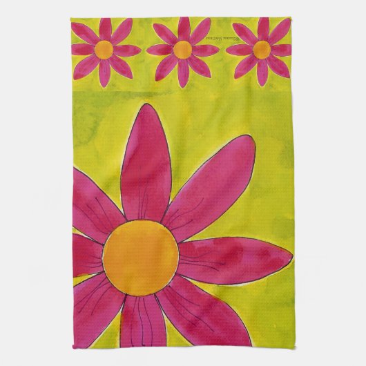 Daisies - American MoJo Kitchen Towel Theedoek (Verticaal)