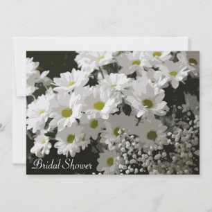 Daisies and Baby's Breath Invitation Kaart