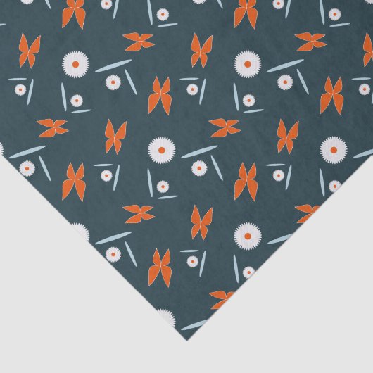 Daisies and Butterflies Tissuepapier (Detail)