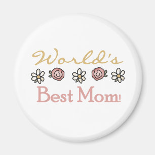 Daisies and Rozen World's Best Mam Magneet
