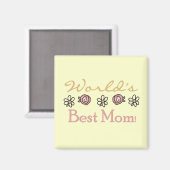 Daisies and Rozen World's Best Mam Magneet (Voorkant / Achterkant)