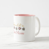 Daisies and Rozen World's Best Mam Tweekleurige Koffiemok (Voorkant rechts)