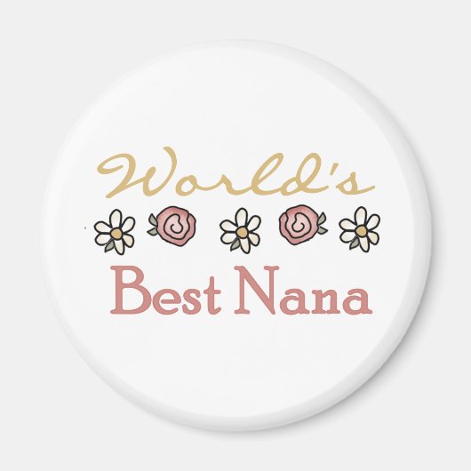 Daisies and Rozen Worlds Best Nana Magneet (Voorkant)