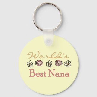 Daisies and Rozen Worlds Best Nana Sleutelhanger