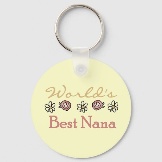 Daisies and Rozen Worlds Best Nana Sleutelhanger (Voorkant)