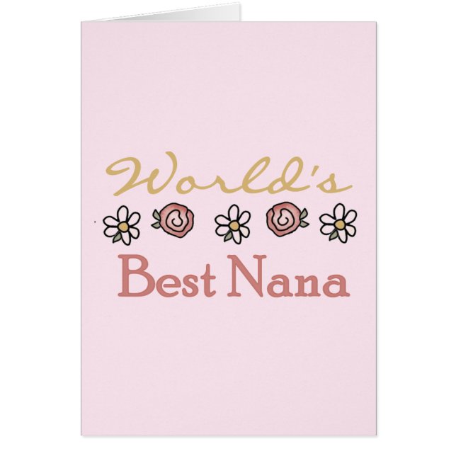 Daisies and Rozen World's Best Nana Tshirts (Voorkant)