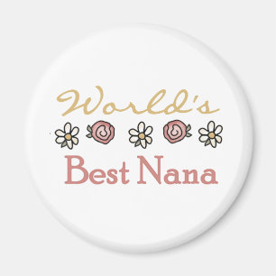 Daisies and Rozen World's Best Nana Tshirts Magneet