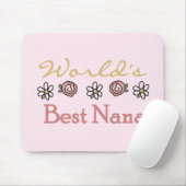 Daisies and Rozen World's Best Nana Tshirts Muismat (Met muis)