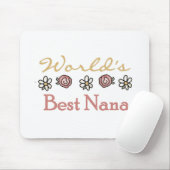 Daisies and Rozen World's Best Nana Tshirts Muismat (Met muis)