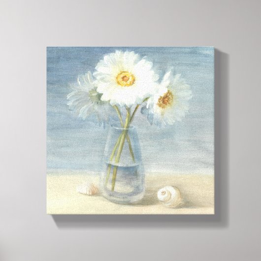 Daisies and Shells Canvas Afdruk (Voorkant)
