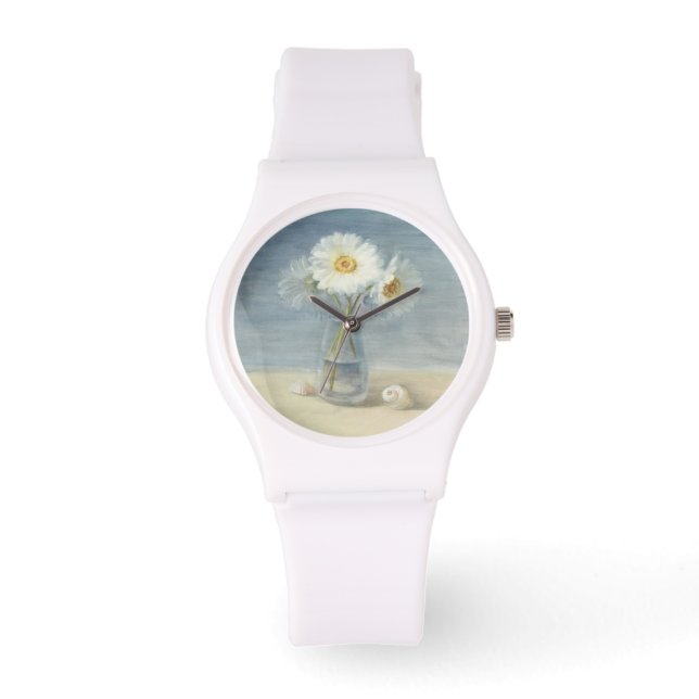 Daisies and Shells Horloge (Voorkant)
