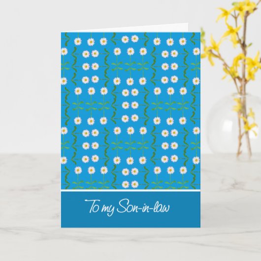 Daisies April Birthday Kaart for Son-in-law (Gele Bloem)