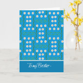 Daisies April Birthday Kaart voor broer (Gele Bloem)