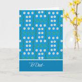 Daisies April Birthday Kaart voor papa (Gele Bloem)