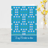 Daisies April Birthday Kaart voor schoonbroer (Gele Bloem)