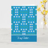 Daisies April Birthday Kaart voor vader (Gele Bloem)