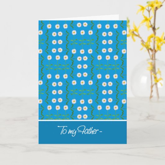 Daisies April Birthday Kaart voor vader (Gele Bloem)