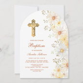 Daisies Arch Doop Kaart (Voorkant)