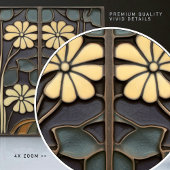 Daisies Art Deco Bloemen Wanddecoratie Art Nouveau Tegeltje