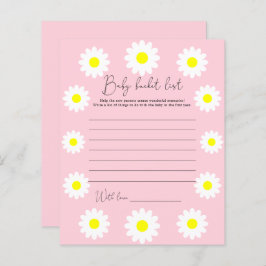 Daisies - Baby bucket list