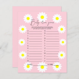 Daisies - Baby-objectspel. Baby shower game