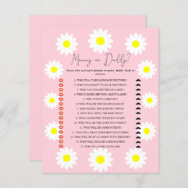 Daisies - baby shower- en mama- of papa-spel
