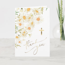 daisies Baptism bedankt je voor je komst Kaart