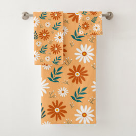 Daisies Bath Towel Set Bad Handdoek
