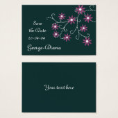 Daisies Betaalbare Save the Date Cards Visitekaartjes (Voorkant /achterkant)