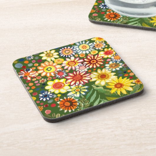 Daisies Bier Onderzetter (Linkerzijde)