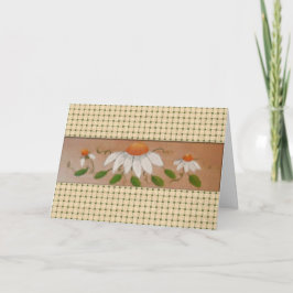 Daisies Birthday Kaart (groot afdrukken)