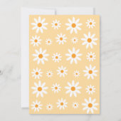 Daisies Birthday Party spring Invitation Kaart (Achterkant)