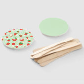 Daisies Bloemen Bloemen Aardbei Patroon Xmas Handwaaier (Niet-gemonteerd)