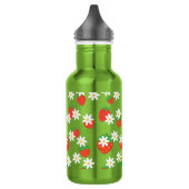 Daisies Bloemen Bloemen Aardbei Patroon Xmas Waterfles (Links)