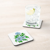 Daisies bloemen drankjes onderzetter (Rechterzijde)