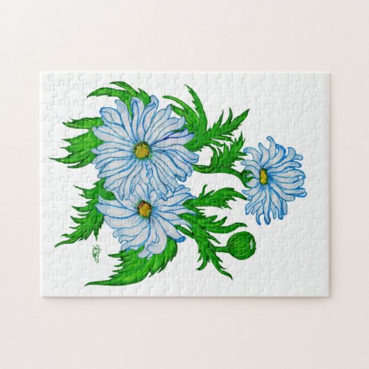 Daisies bloemen legpuzzel (Horizontaal)