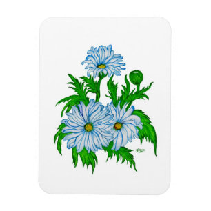 Daisies bloemen magneet