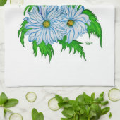 Daisies bloemen theedoek (Gevouwen)