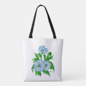 Daisies bloemen tote bag (Achterkant)